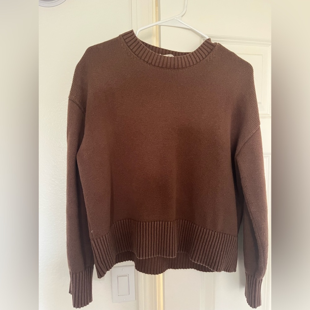 Everlane The Boxy Sweater in Everyday Cotton